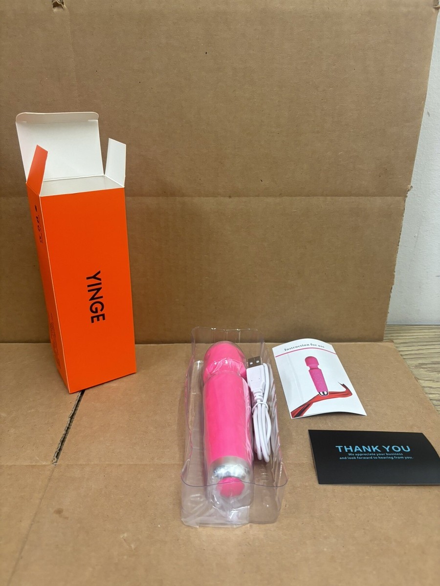 Yinge Pink Wand Massager Waterproof Rechargeable Silent Powerful Vibration  | eBay