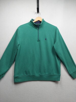 Izod Advantage Performance Fleece Sweatshirt Mens Medium Green Long Sleeve