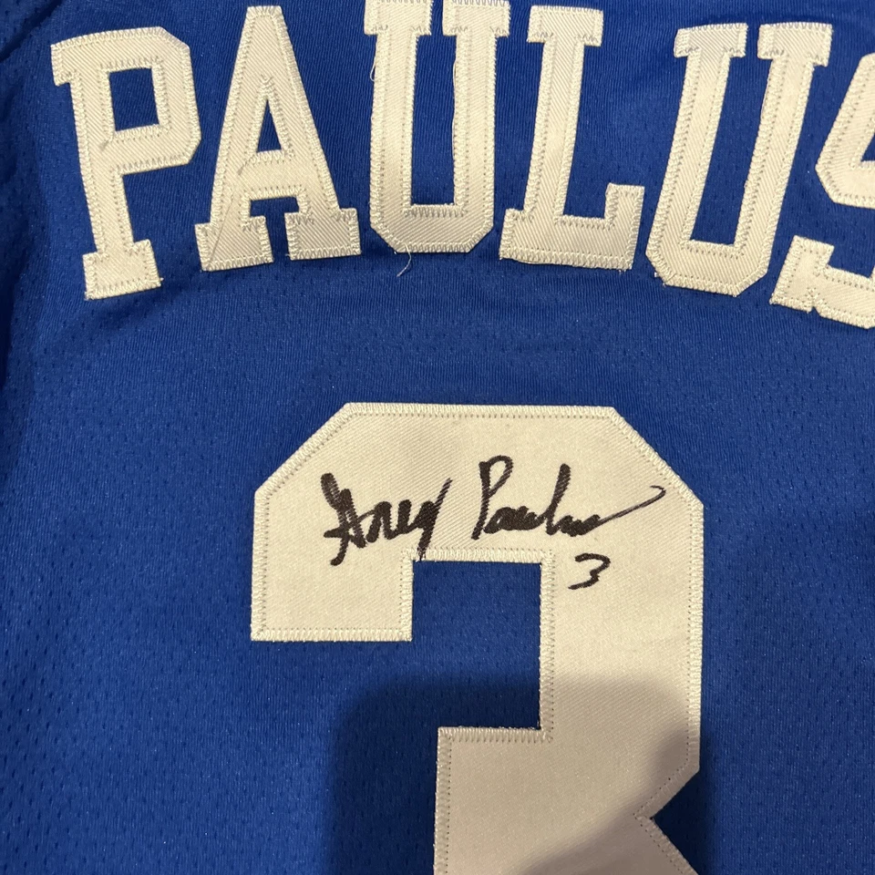 DUKE BLUE DEVILS- GREG PAULUS SIGNED AUTOGRAPH JERSEY JSA COA BASKETBALL  - Image 3 of 4