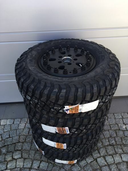 Satz Hutchinson Felgen 7.50 x 16 Mercedes G BF Goodrich 265/75/16  
