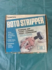 THOMPSON Roto Stripper Drill Attachment Fine Tool Paint Rust Removal Vintage