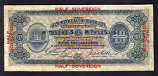 Australia R-3b. (1918) Cerutty/Collins - 10 Shillings.. Bold Prefix & Suffix M/S