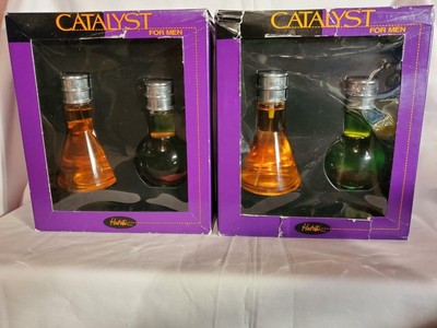 2 SETS HALSTON CATALYST FOR MEN BIG 3.4oz 100ml cologne + A/S RARE*FREE