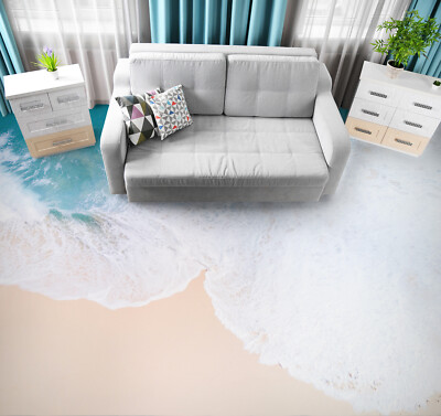 3D Summer Sandy Beach 55RAI7 Floor WallPaper Murals Wall Print Decal AJ WALL Fay