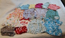 Mixed Lot Baby Girl Clothes Sz 6 Mos Some NWT Rompers, Dresses, Shorts, Jeans