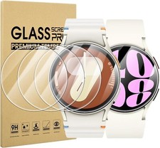 4 Pack For Samsung Galaxy Watch 4/5/6/7 40mm Screen Protector Tempered Glass