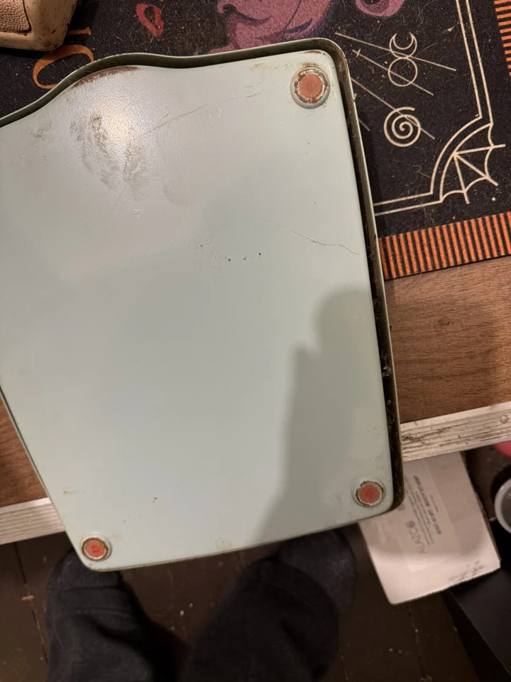 Vintage DETECTO Meados do Século Mostrador Bolha Azul Claro Balança de Banheiro Detecto - Imagem 3 de 4