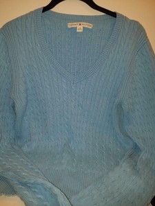 tommy hilfiger baby blue sweater