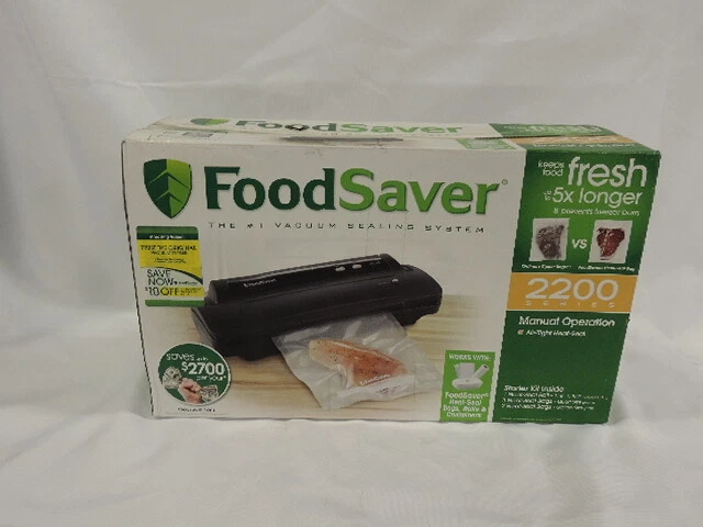 SUNBEAM FOODSAVER VACUUM SEALER, MFG P/N FSFSSL2244-P00