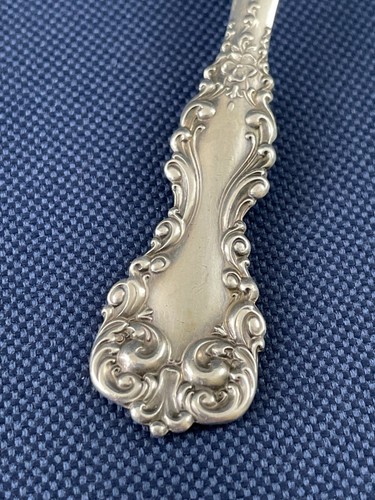 Antique Victorian Edwardian sterling silver Tomato Fork / Server 1890s 1900s - Picture 3 of 12