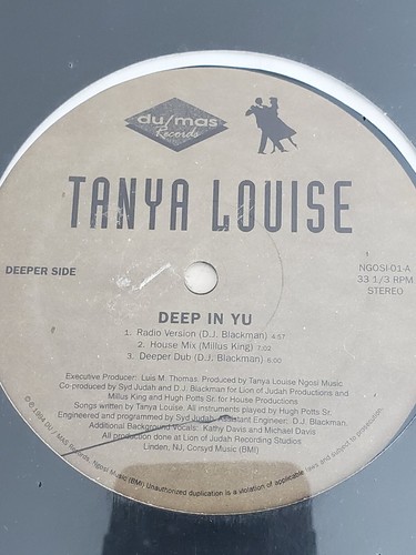 NEW TANYA LOUISE DEEP IN YU /DISTANT GROOVE REMIXES SEALED VINYL 1994 HOUSE - Picture 2 of 4