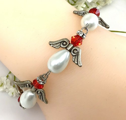 Pearl bracelet, Pearl jewelry, Shell pearl bracelet,Toggle bracelet,Gift for Her - Picture 5 of 7