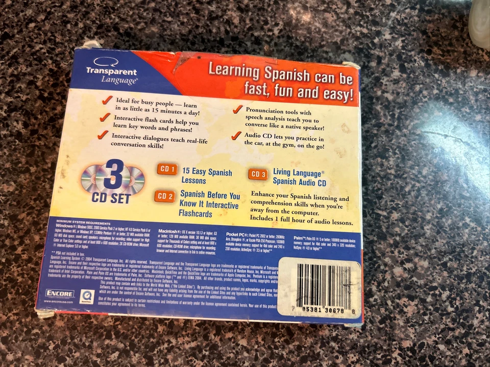 Encore Spanish Learning System, for Windows and Mac, 3 CD Set - Image 3 of 3
