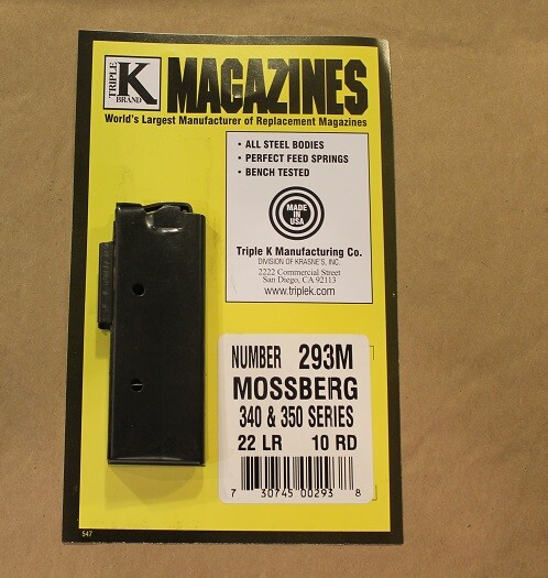 Triple K Mossberg Western Field 10 Round 22LR Magazine - 293M for
