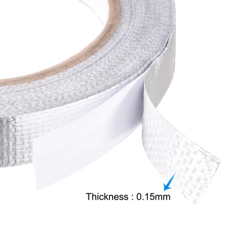 Aluminum Foil Tape High-Temperature Tape for HVAC,Sealing 25mmx20m/65ft - Picture 3 of 5