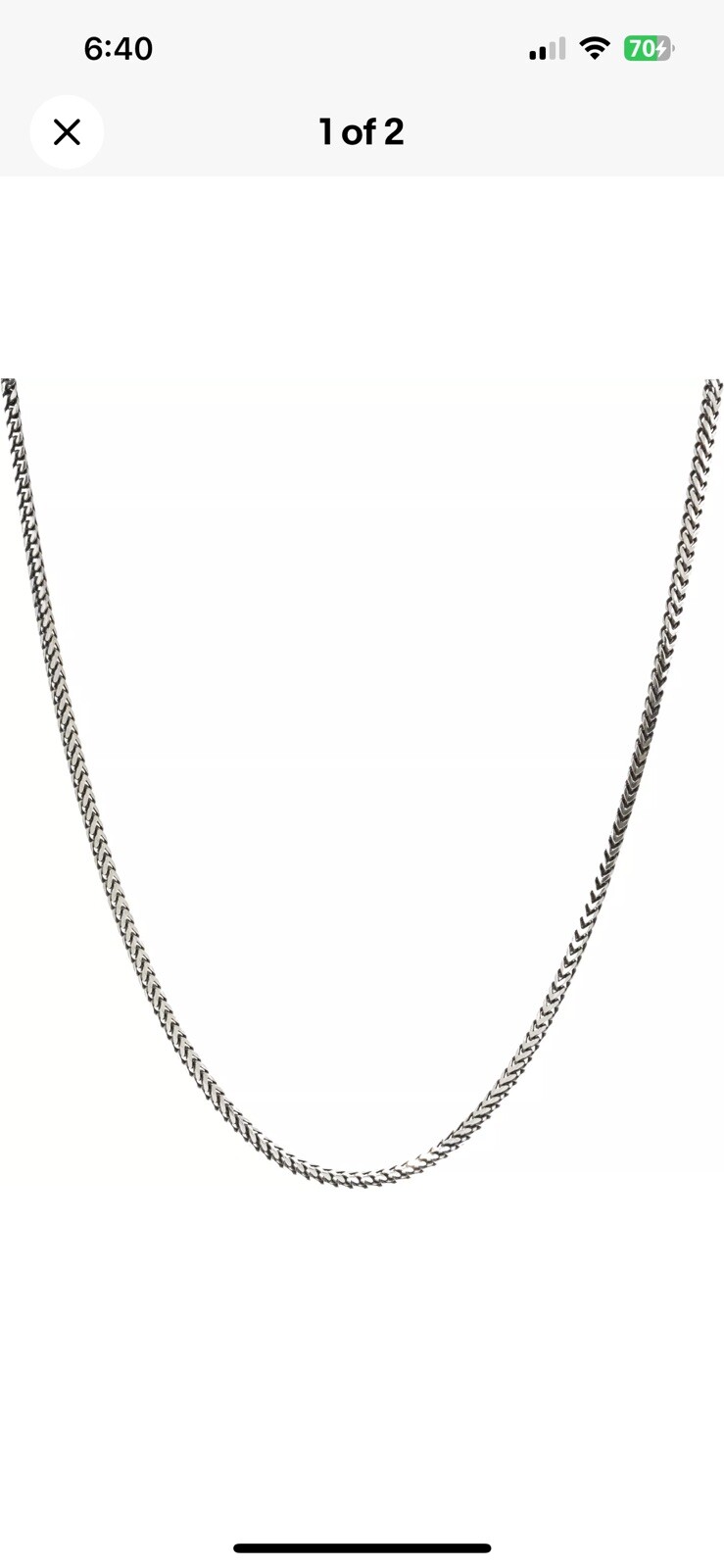 KONSTANTINO Mens 22”’Sterling Silver CHAIN