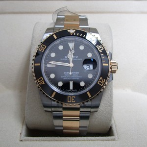 Details about ROLEX Submariner Gold \u0026 Steel, Black Ceramic Bezel Box \u0026 Papers 116613LN