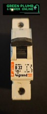 Legrand MCB 32 Amp Type B 32A Single Pole Circuit Breaker B32 Lexic Tenby 06163