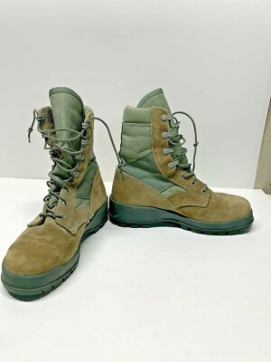 UFCW Hot Weather Steel Toe Military Combat Boots Mens 10 W Wide Sage Green 8430 Ufcw mondo pt 8430 - Gem main image 2