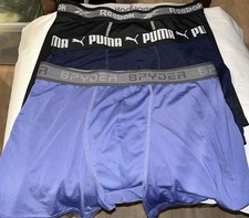 Men's Plain Boxer Shorts Underwear High Impact Cotton Blend Rich Assorted Med