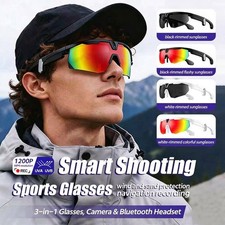 8MP Sports AI Smart Glasses Photo Bluetooth Call Music Navigation AI Translation