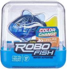 ZURU Robo Fish Interactive Toy Small Blue Swimming Electronic Fish