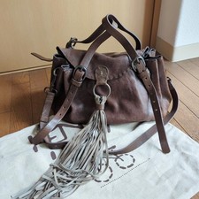 Borsa a mano HENRY BEGUELIN tracolla con nappa pelle marrone usata dal Giappone