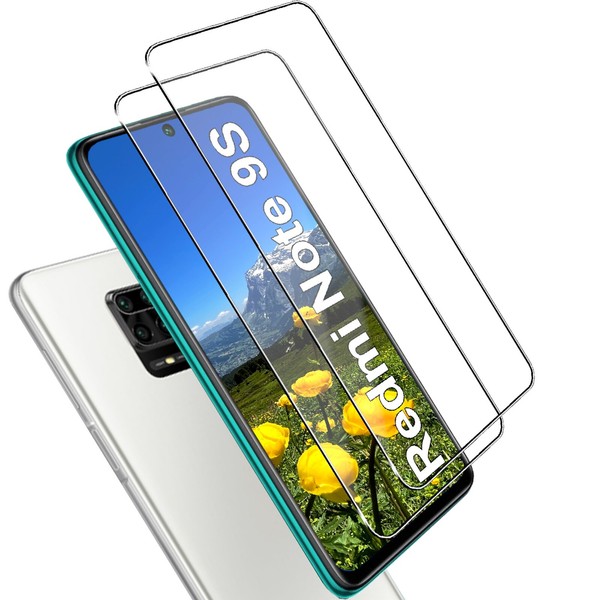 FüR Redmi Note 9S Echt Hart Glas Display Schutz Panzerfolie 9H Schutzglas - 2X-image