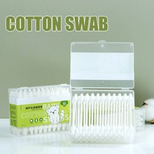 110PCS Cucurbit-Head Baby Paper Stick Cotton Swabs Newborn Ears Cleaning Tools