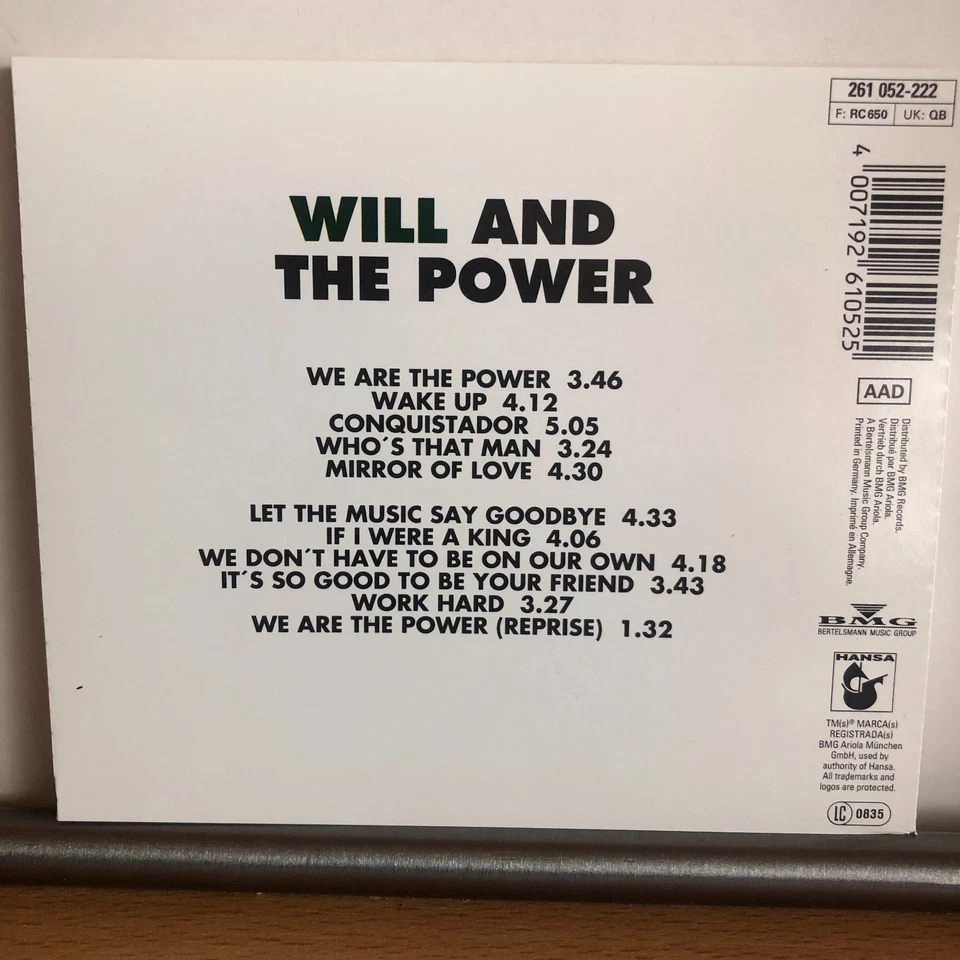 Will and the Power - We are the Power - CD 1990 - Bild 2 von 3