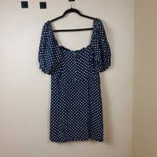 Vero Moda Astimilo Button Front Minidress in Polka Dot Size XL