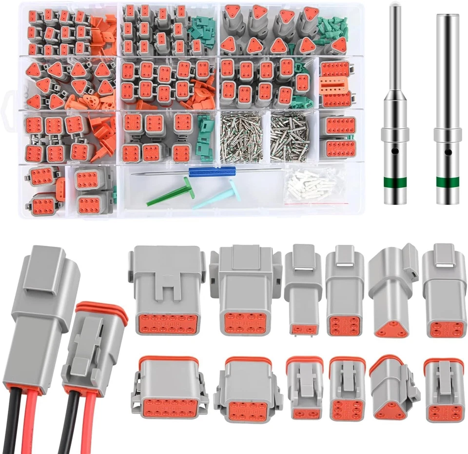 Versatile DT Connector Kit with Removal Tool - 40 Waterproof Sets for Vehicles - Image 3 of 4
