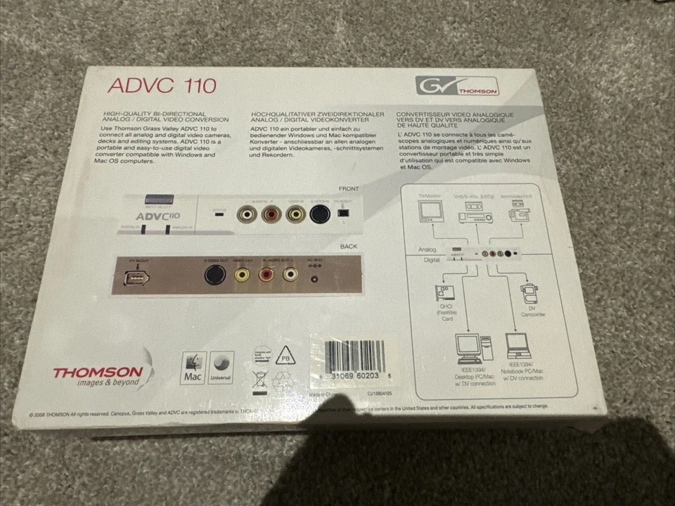 Canopus ADVC-110 Digital/Analog Video Converter w/ Manual & Cable - Image 2 of 4