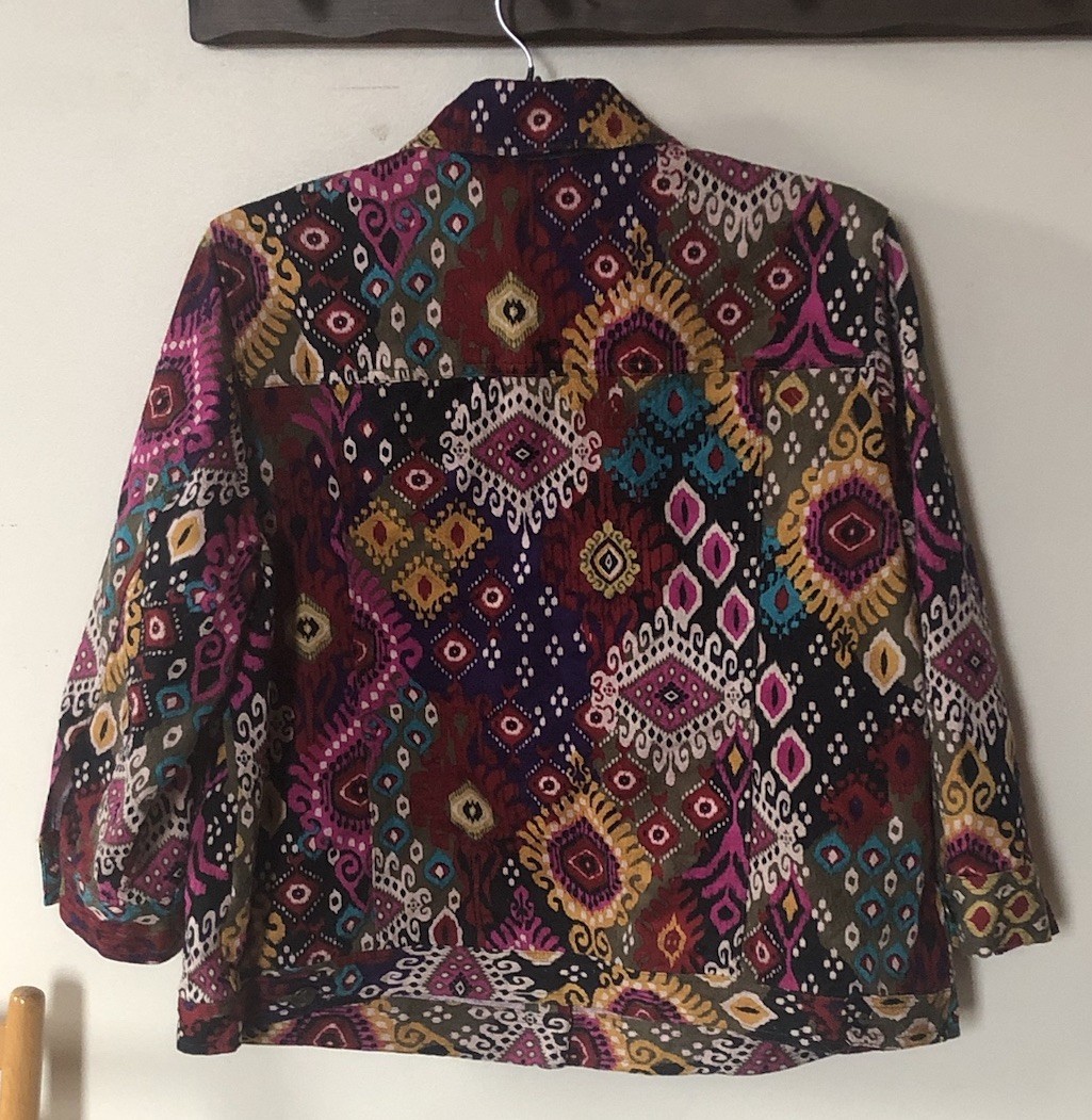 Ruby Rd 16W Colorful Button Up Shacket Jacket 100… - image 3