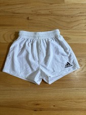 Adidas Brand Boys Gymnastics Shorts Size CM White Drawstring ExcellentCondition