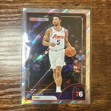 Quentin Grimes Rainbow Burst Foil 2025-26 Topps NBA Hoops #54 76ers