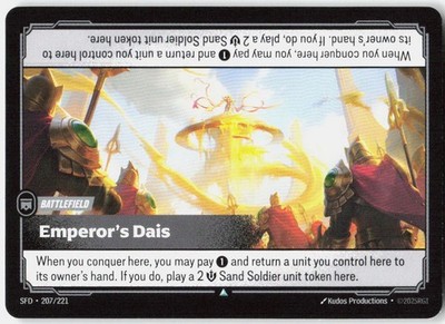 Emperor's Dais 207/221 Spiritforged Riftbound League of Legends