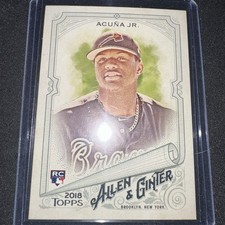 2018 Topps Allen & Ginter Ronald Acuña Jr. #207 Rookie Card. rookie card picture