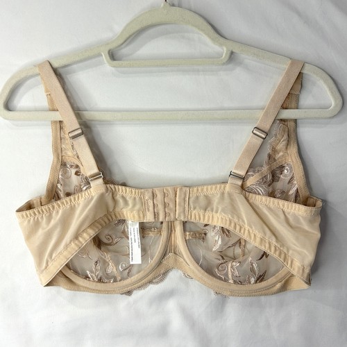Soma Gr. 40C sinnlicher ungefütterter BH mit Spitze creme Bügel verstellbare Träger sexy - Bild 2 von 8