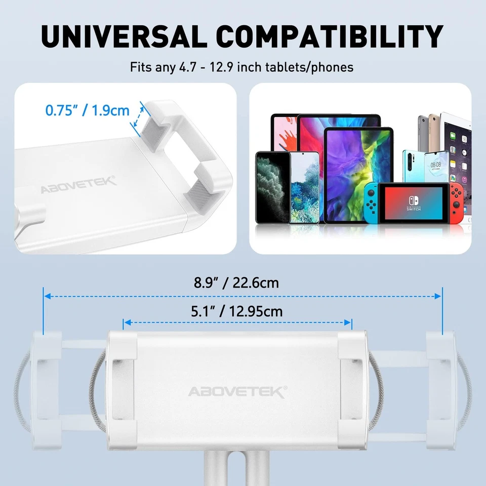 Подставка-подставка для планшета для кровати — идеальный подарок для мамы, поворот на 360° громкая связь... - Изображение 4 из 4