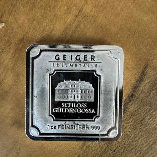 Geiger Edelmetalle Silberbarren 1 oz .999 Feinsilber - quadratische Serie
