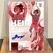 2021-22 Panini Court Kings Ayo Dosunmu RC Heir Apparent Jade Rookie Auto #HA-ADM