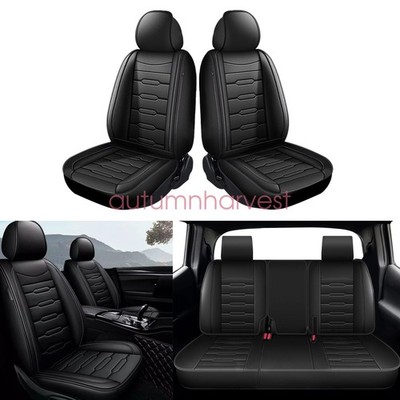 New For Mini Cooper R56 2005-2018 Car 5-Seat Covers Black Front & Rear