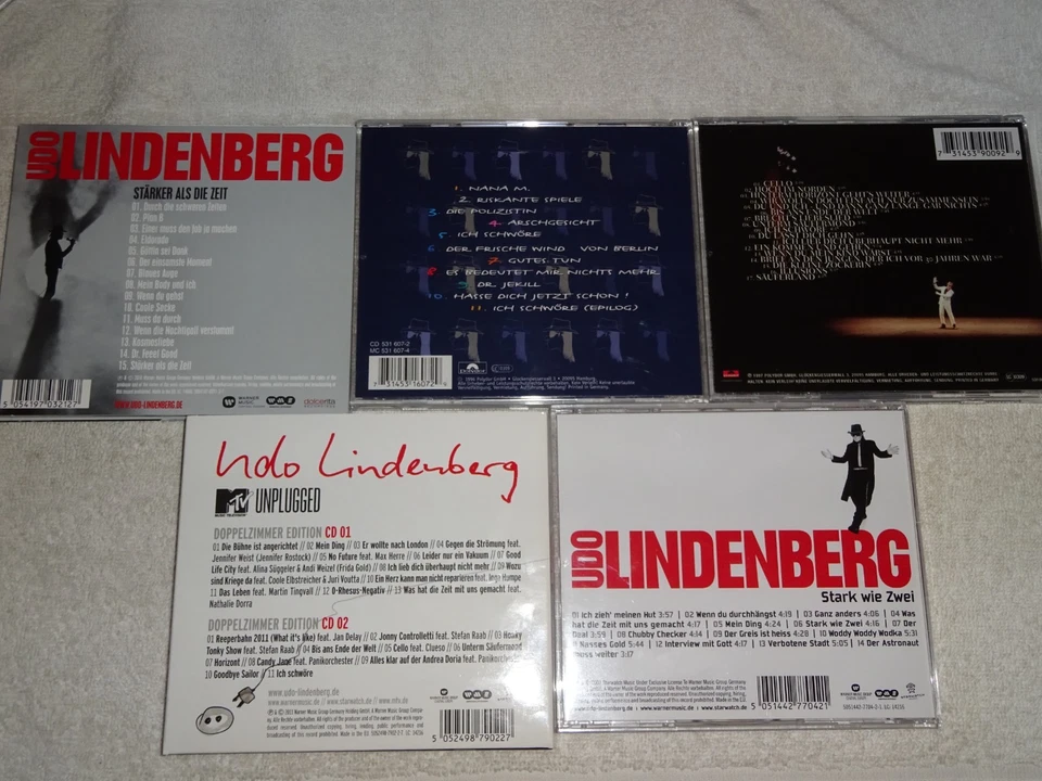 5x CD: Udo Lindenberg -Stärker als die Zeit / Unplugged / Belcanto / Und ewig.ua - Bild 2 von 2