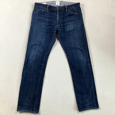 PT05 Selvedge Jeans Men 36x32 Blue Slim Fit Premium Italian Denim