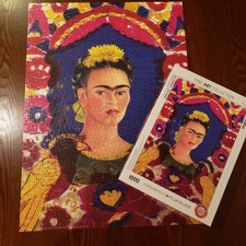 Fine Art Eurographics Frida Kahlo Self Portrait 1000 Pc Jigsaw Puzzle Complete