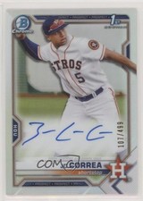 2021 Bowman Chrome Prospect Auto Refractor 107/499 JC Correa #CPA-JCO Auto nd3