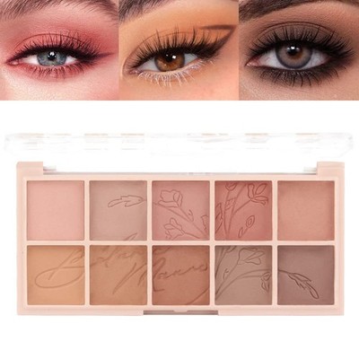Karnar 10-Color Nude Eyeshadow Palette - 1 Count (Pack of 1), 06. E1 10 Color 