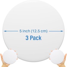 STRONGEST HOME 5-Inch White Rubber Door Stopper Wall X-Large,