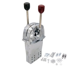 Outboard Remote Control Lever Twin Control Box Boat Steering for Single Engine